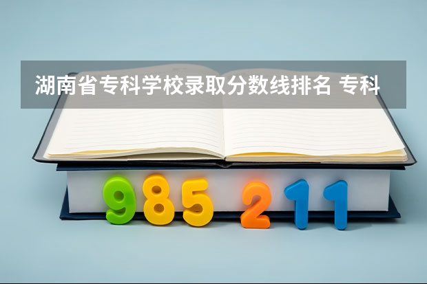 湖南省专科学校录取分数线排名 专科学校排名