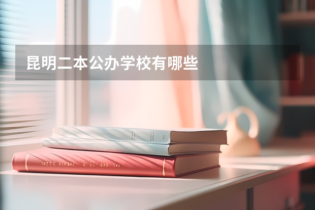 昆明二本公办学校有哪些