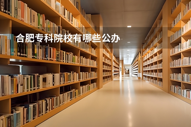 合肥专科院校有哪些公办