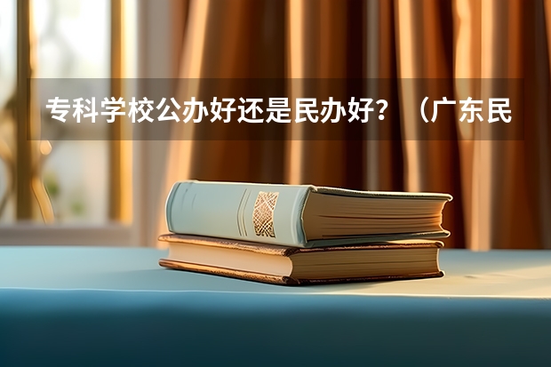 专科学校公办好还是民办好？（广东民办大专排名）
