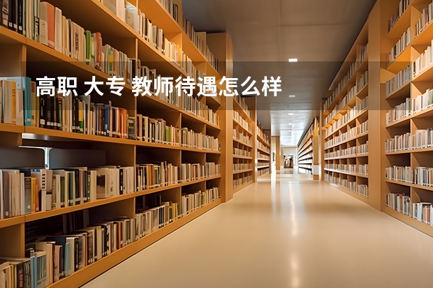高职 大专 教师待遇怎么样