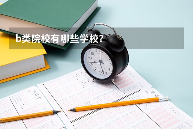 b类院校有哪些学校？