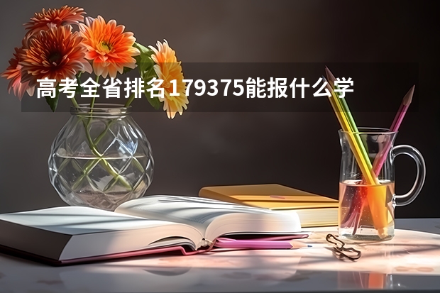 高考全省排名179375能报什么学校？