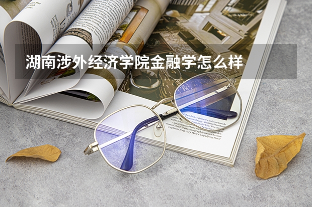 湖南涉外经济学院金融学怎么样
