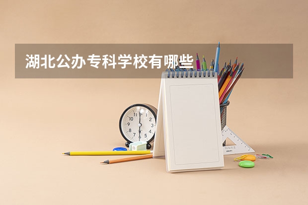 湖北公办专科学校有哪些