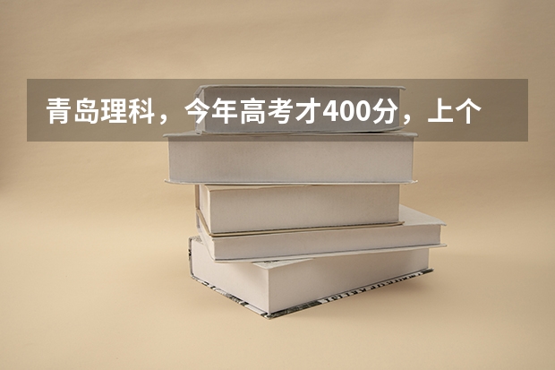青岛理科，今年高考才400分，上个专科学校。哪个学校的计算机专业比较好，蕞好在山东的。谢泐。