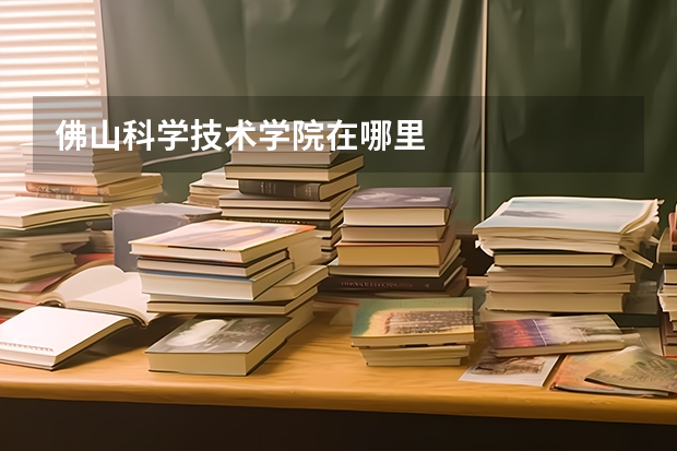 佛山科学技术学院在哪里
