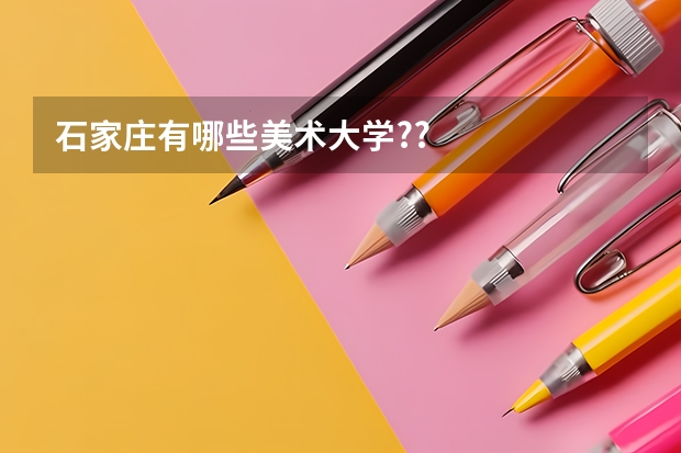 石家庄有哪些美术大学??