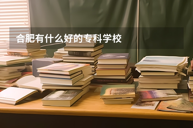 合肥有什么好的专科学校