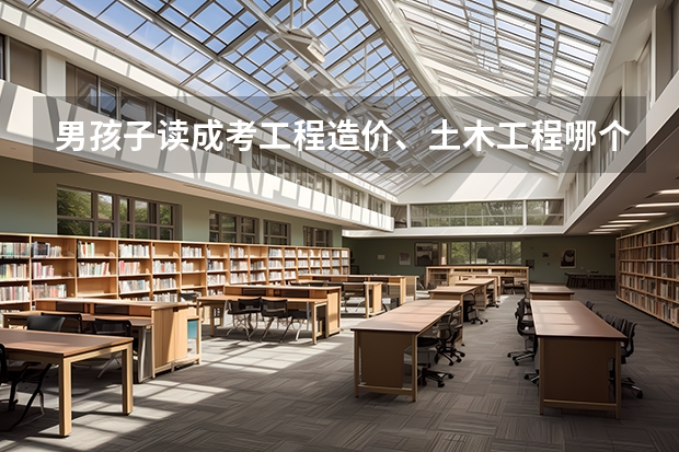 男孩子读成考工程造价、土木工程哪个好