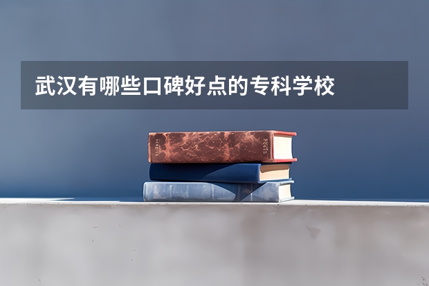 武汉有哪些口碑好点的专科学校