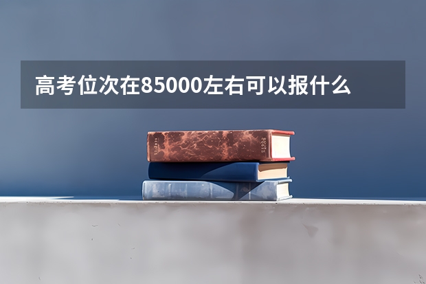 高考位次在85000左右可以报什么大学