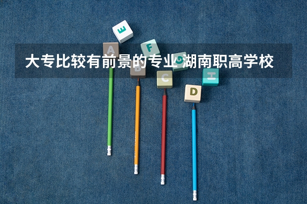 大专比较有前景的专业 湖南职高学校排名前十名