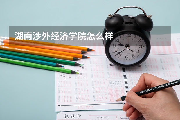 湖南涉外经济学院怎么样