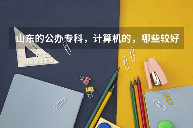 山东的公办专科，计算机的，哪些较好？