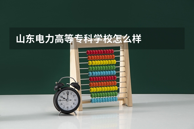 山东电力高等专科学校怎么样