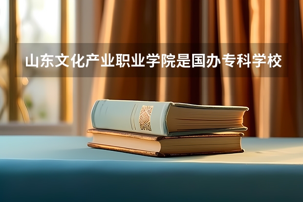 山东文化产业职业学院是国办专科学校吗？分数多高能被录取？