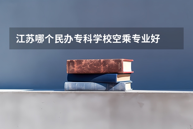 江苏哪个民办专科学校空乘专业好