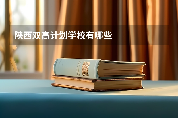 陕西双高计划学校有哪些